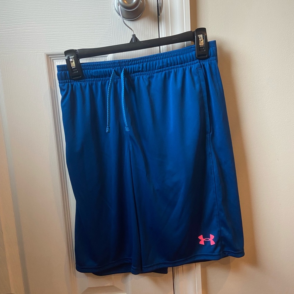 Boys Blue Under Armour Shorts New With Tags YXL